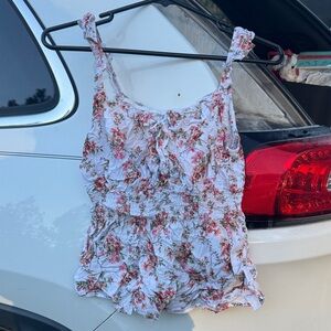 Floral Sleeveless Shirt